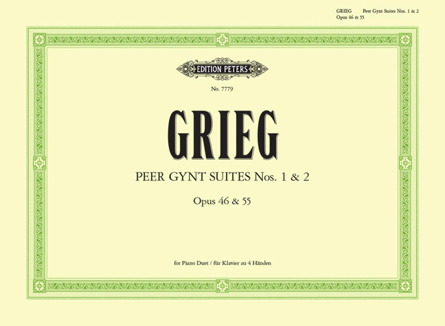 Edvard Grieg: Peer Gynt Suite 1/2 Op.46 55: Piano Duet: Instrumental Work