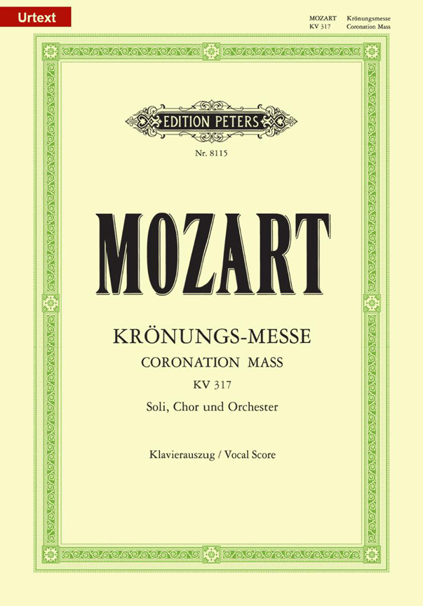 Wolfgang Amadeus Mozart: Mass In C K317 'Coronation': SATB: Vocal Score