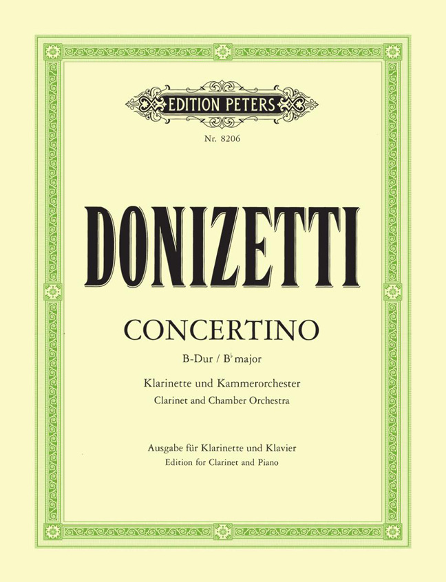Gaetano Donizetti: Clarinet Concertino in B flat: Clarinet: Instrumental Work