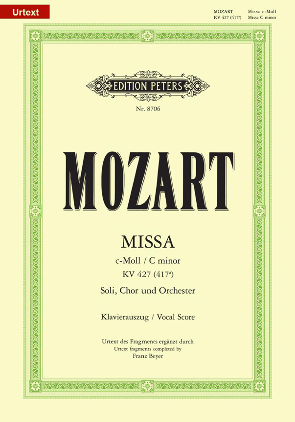 Wolfgang Amadeus Mozart: Mass In C Minor: SATB: Vocal Score