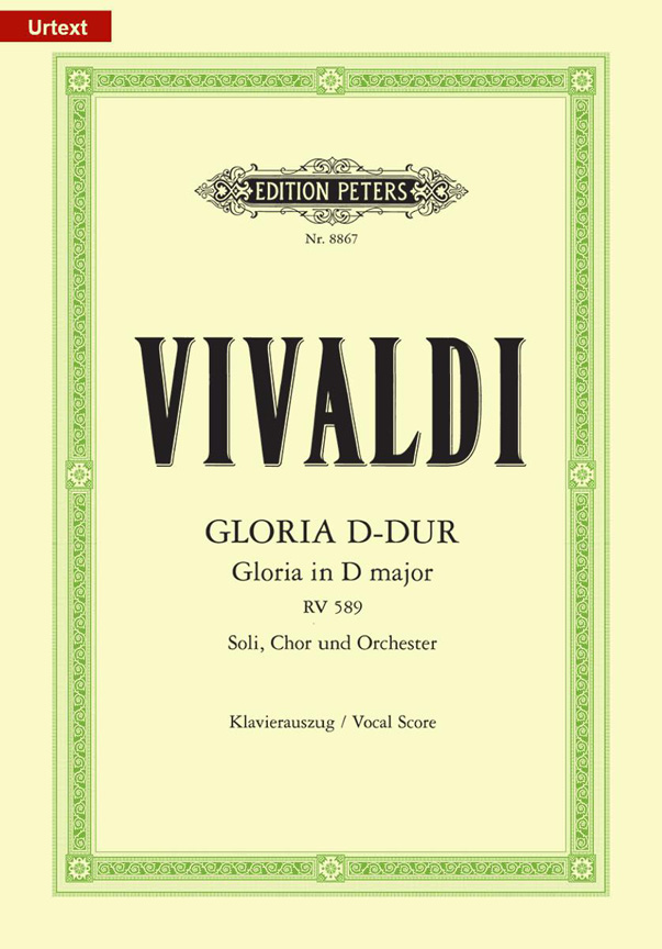 Antonio Vivaldi: Gloria In D RV 589 - Vocal Score: SATB: Vocal Score