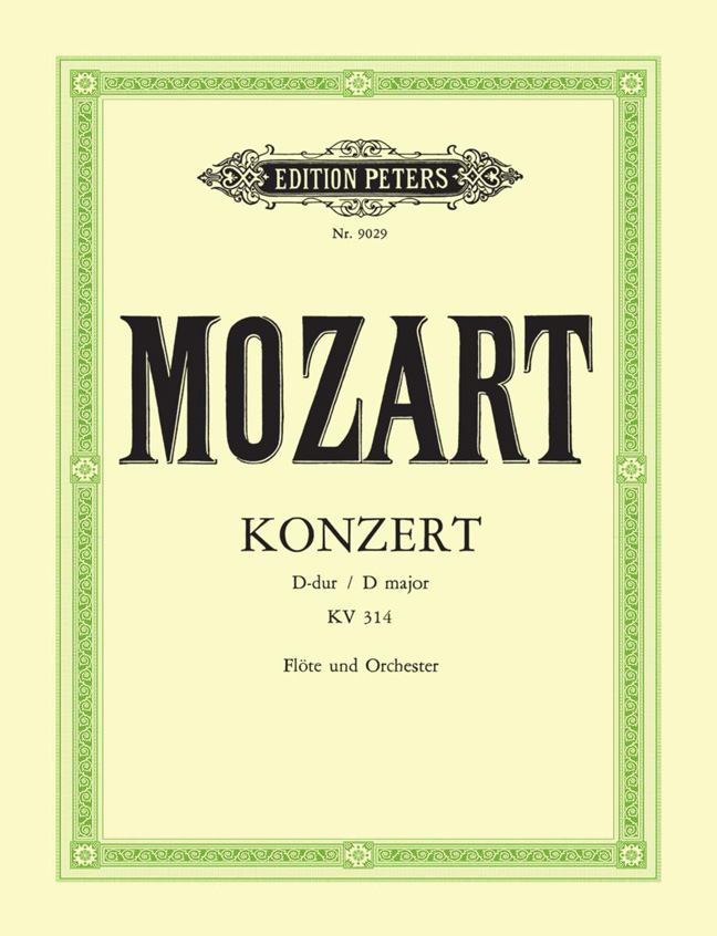 Wolfgang Amadeus Mozart: Flute Concerto No. 2 In D With Cadenzas K.314: Flute: