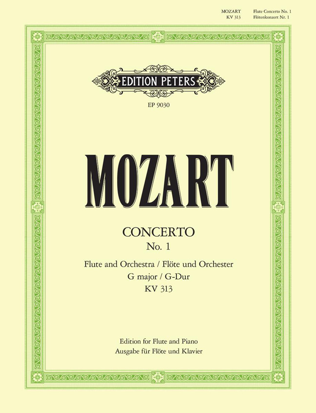 Wolfgang Amadeus Mozart: Flute Concerto In G KV313: Flute: Instrumental Work