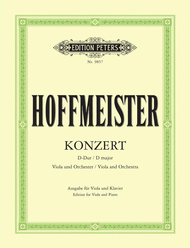 Franz Anton Hoffmeister: Konzert Fr Viola und Orchester: Viola: Instrumental