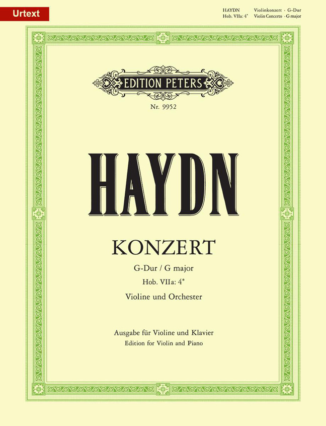 Franz Joseph Haydn: Concerto No.2 in G Hob.VIIa/4: Violin: Instrumental Work