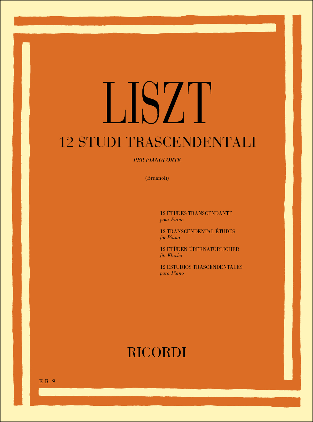 Franz Liszt: 12 Studi Trascendentali: Piano