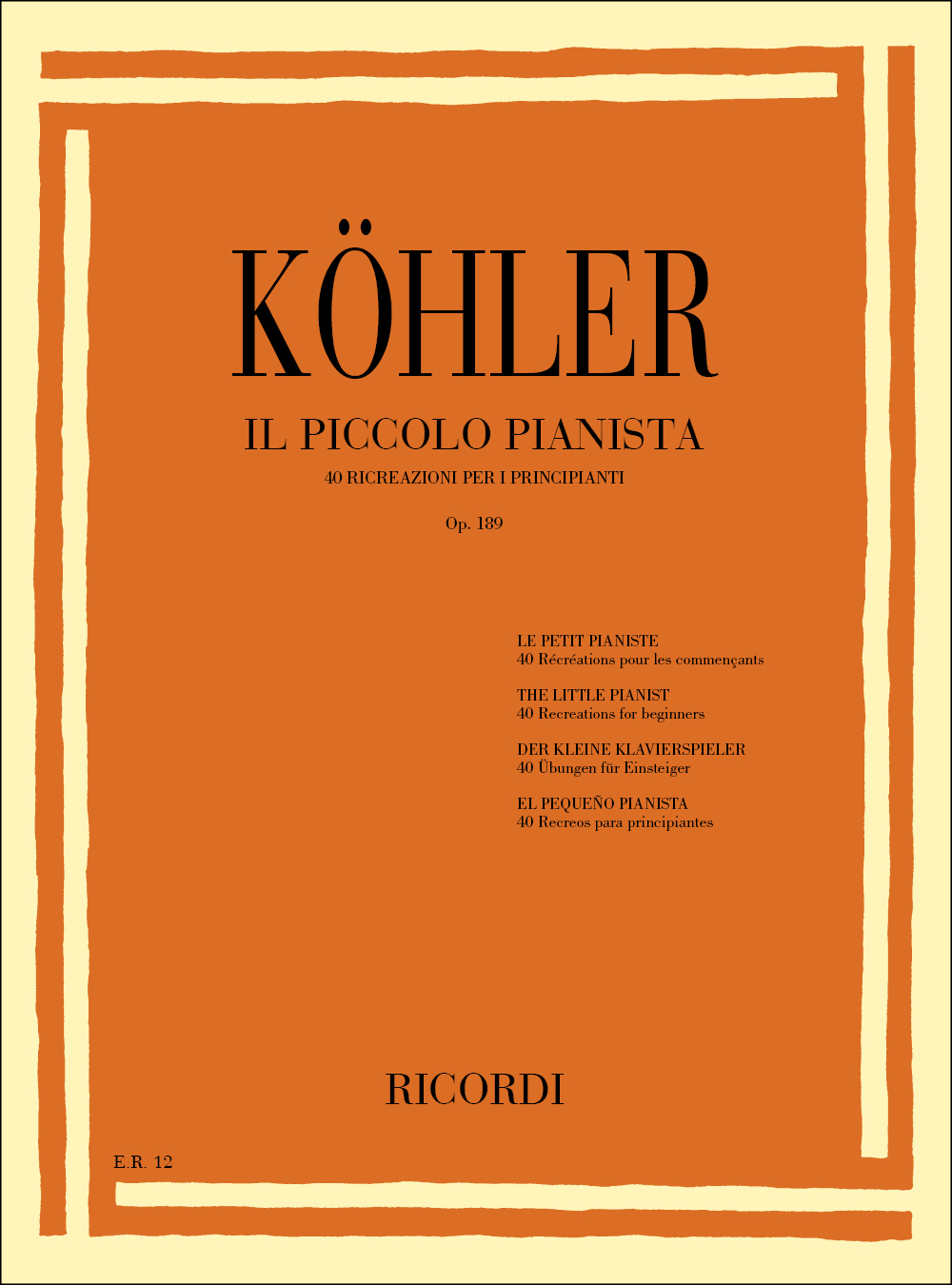 Louis Khler: Il Piccolo Pianista: Piano
