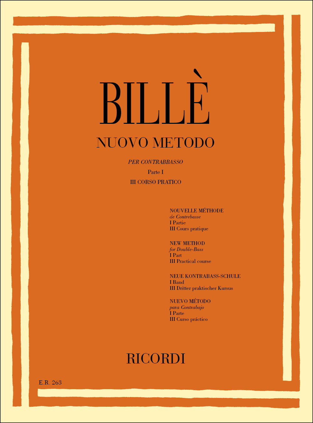 Issaia Bill: Nuovo Metodo Volume 3: Double Bass