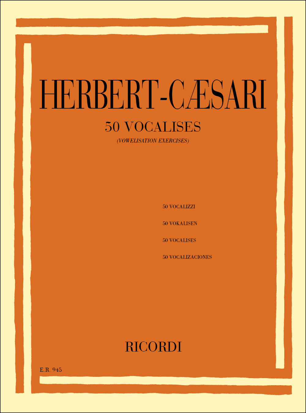Edgar Herbert: 50 Vocalises: Mezzo-Soprano