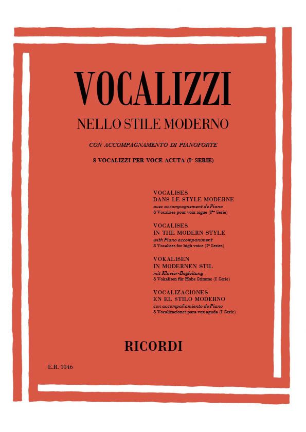 Vocalizzi Nello Stile Moderno. I Serie: Vocal