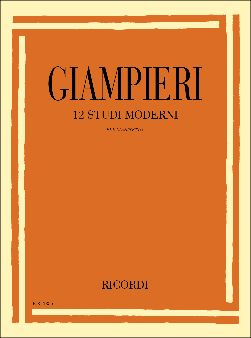 Alamiro Giampieri: 12 Studi moderni: Clarinet