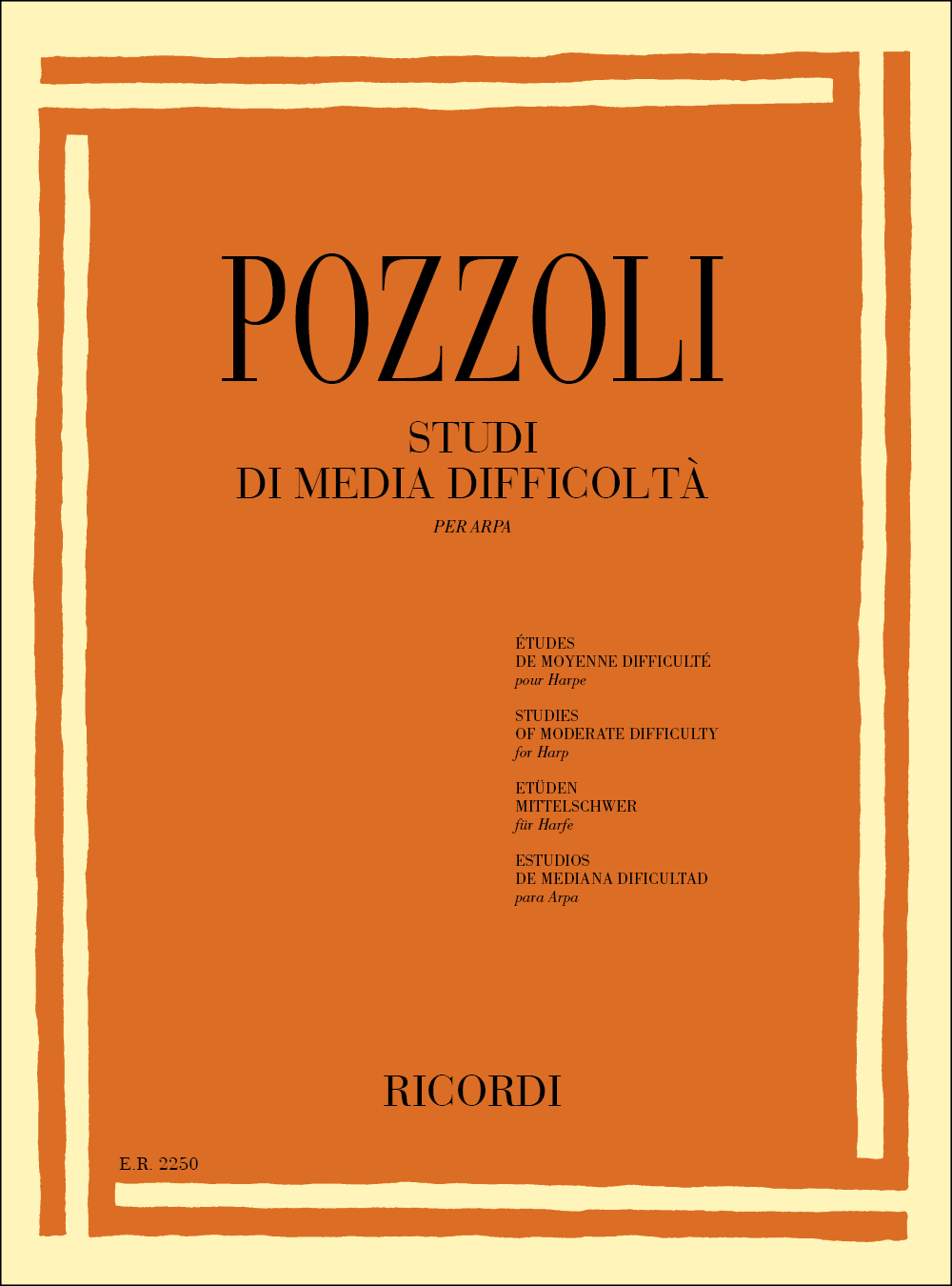 Ettore Pozzoli: Studi Di Media Difficoltà: Harp: Study