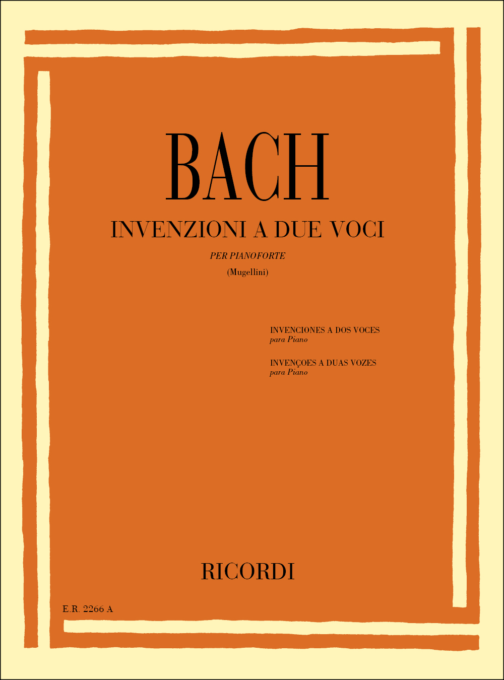 Johann Sebastian Bach: Invenzioni A 2 Voci: Piano