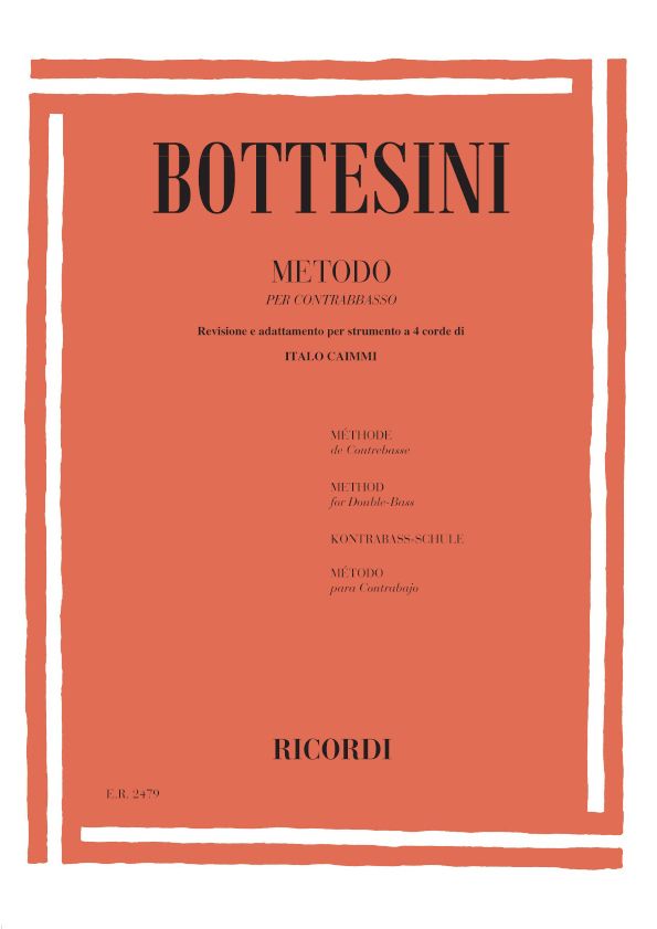 Giovanni Bottesini: Metodo Per Contrabbasso: Double Bass