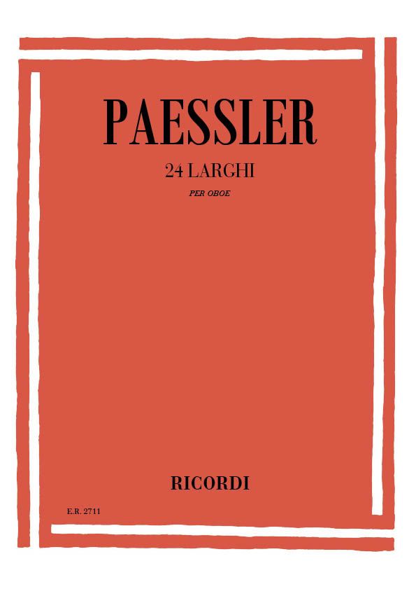 C. Paessler: 24 Larghi: Oboe
