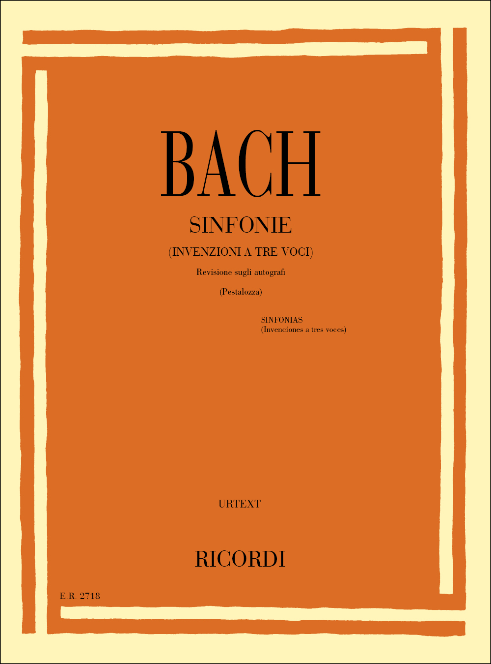 Johann Sebastian Bach: Sinfonie (Invenzioni A Tre Voci): Piano