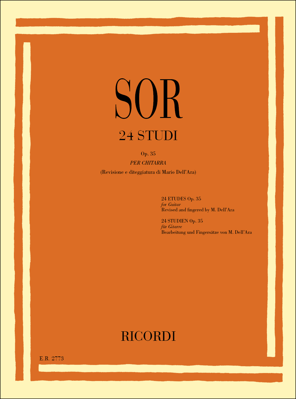 Fernando Sor: 24 Studi Op. 35: Guitar