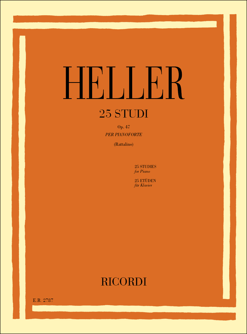 Stephen Heller: 25 Studi Op. 47: Piano