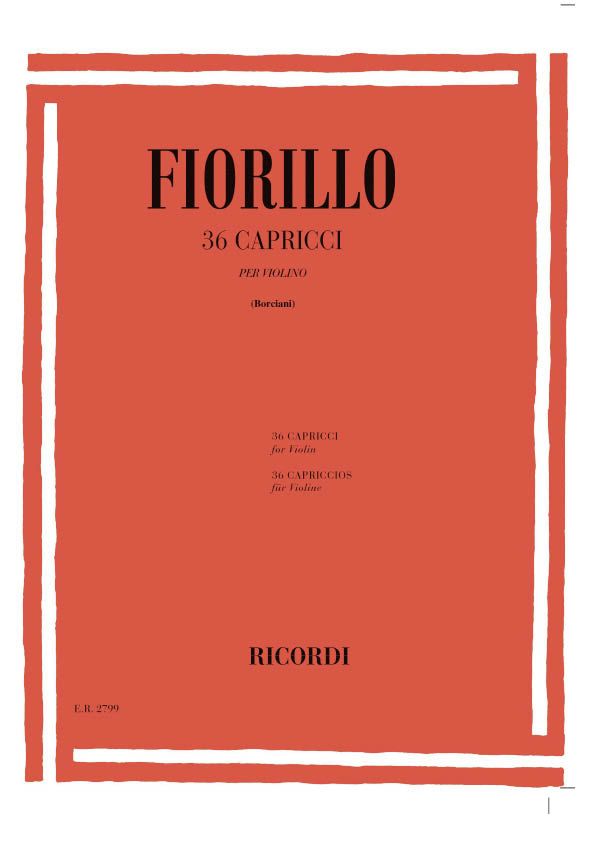 Federigo Fiorillo: 36 Capricci: Violin