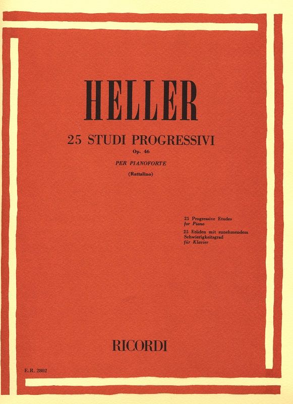 Stephen Heller: 25 Studi Progressivi Op. 46: Piano