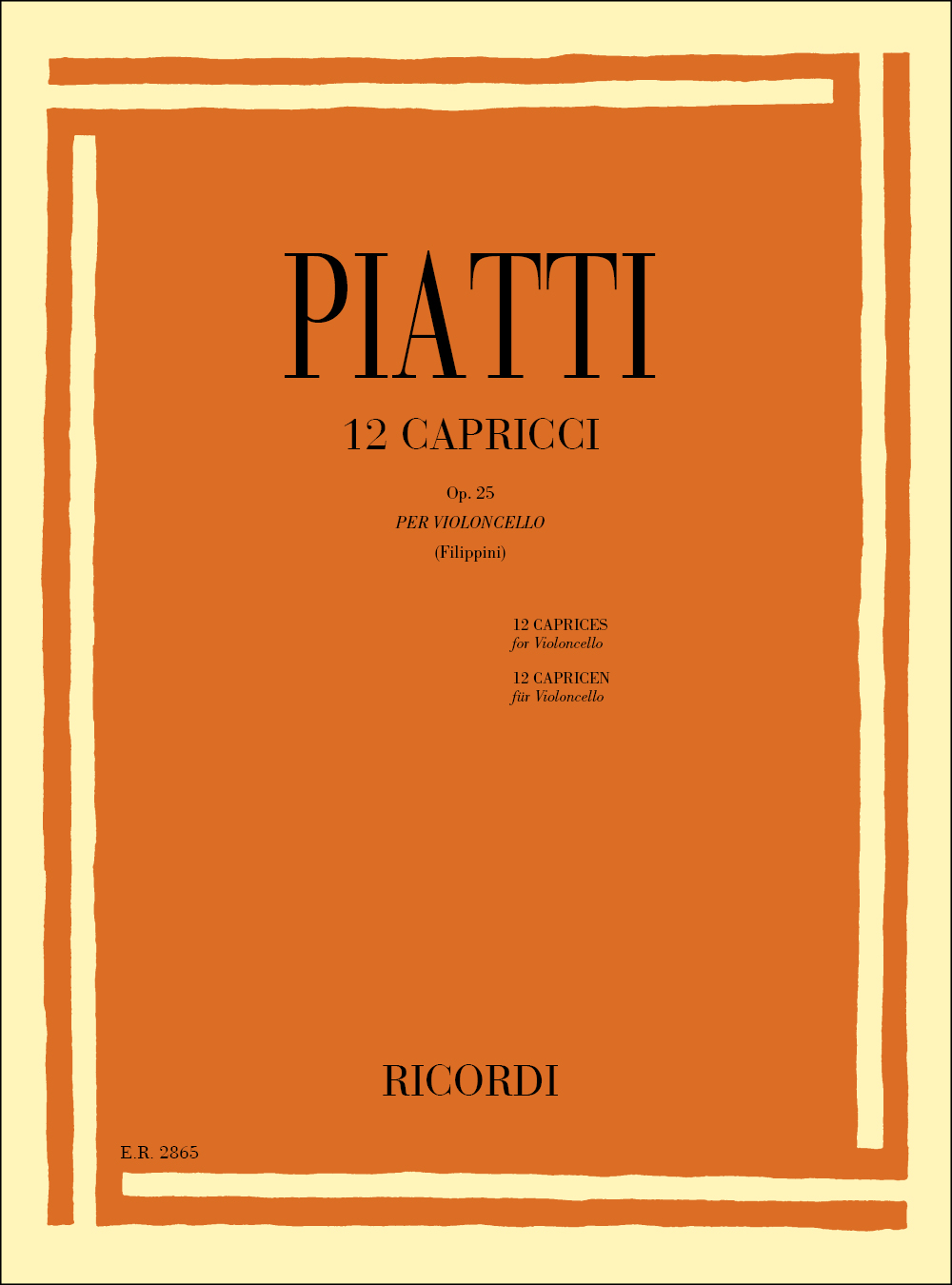 Carlo Alfredo Piatti: 12 Capricci Op. 25: Cello