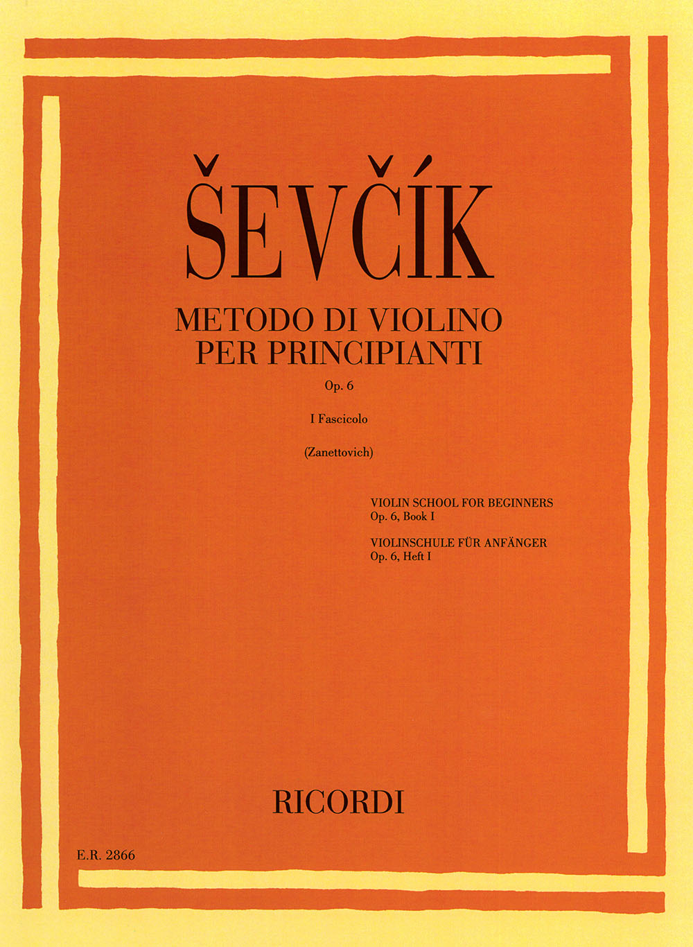 Otakar Sevcik: Metodo Di Violino Per Principianti Op. 6: Violin
