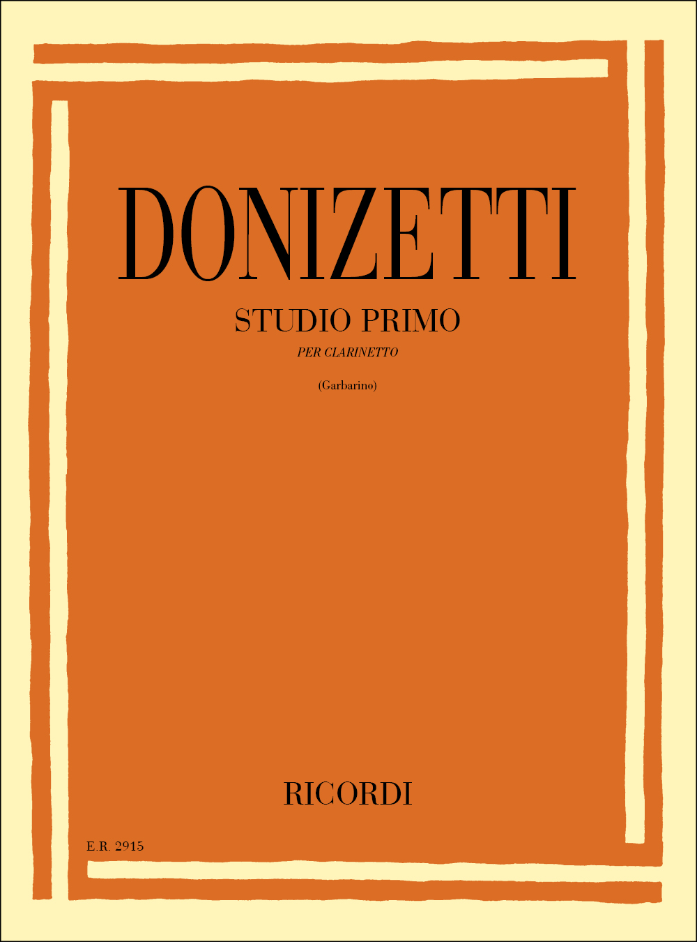 Gaetano Donizetti: Studio Primo: Clarinet