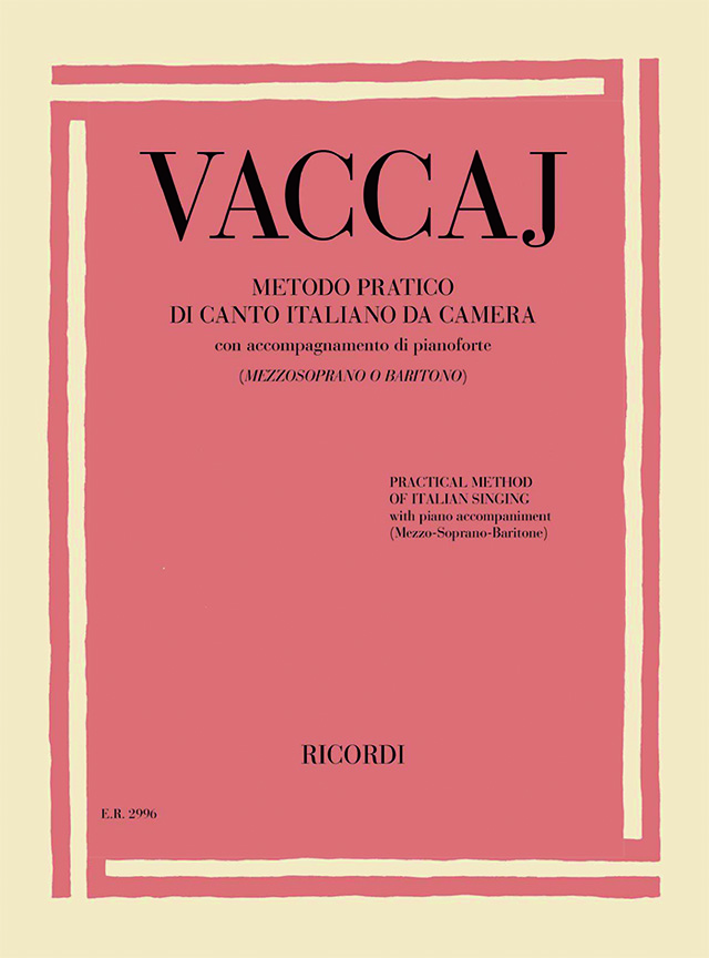 Nicola Vaccai: Metodo pratico di canto italiano da camera: Medium Voice: Vocal
