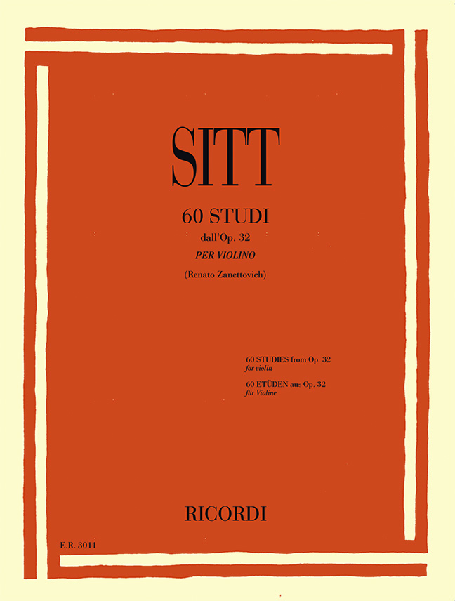Hans Sitt: 60 Studi dall'Op. 32: Violin