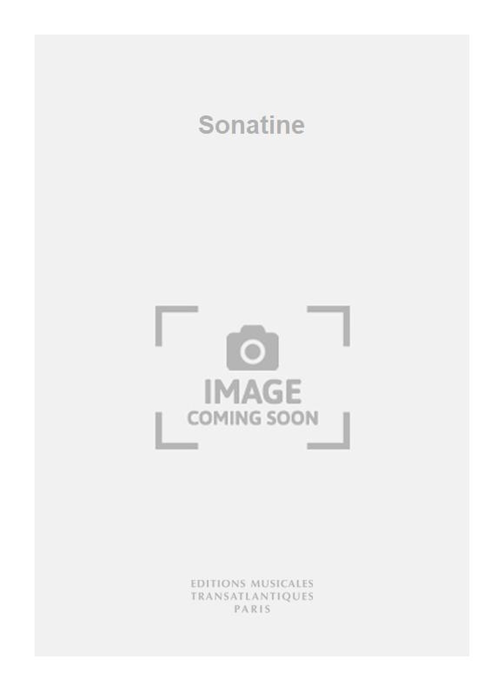 Pierrette Mari: Sonatine