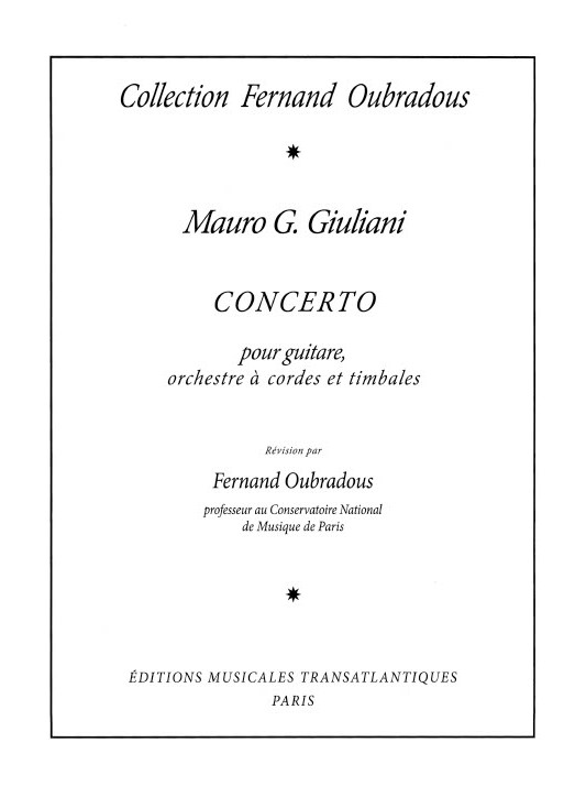 Mauro Giuliani: Concerto En La Majeur Op. 30