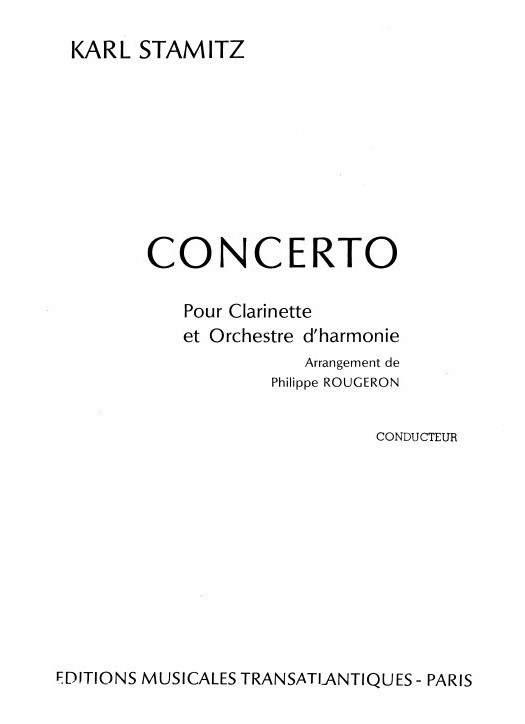 Carl Stamitz: Concerto: Clarinet