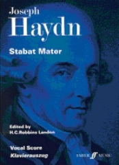 Franz Joseph Haydn: Stabat Mater: Mixed Choir: Vocal Score