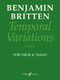 Benjamin Britten: Temporal Variations: Oboe: Instrumental Work