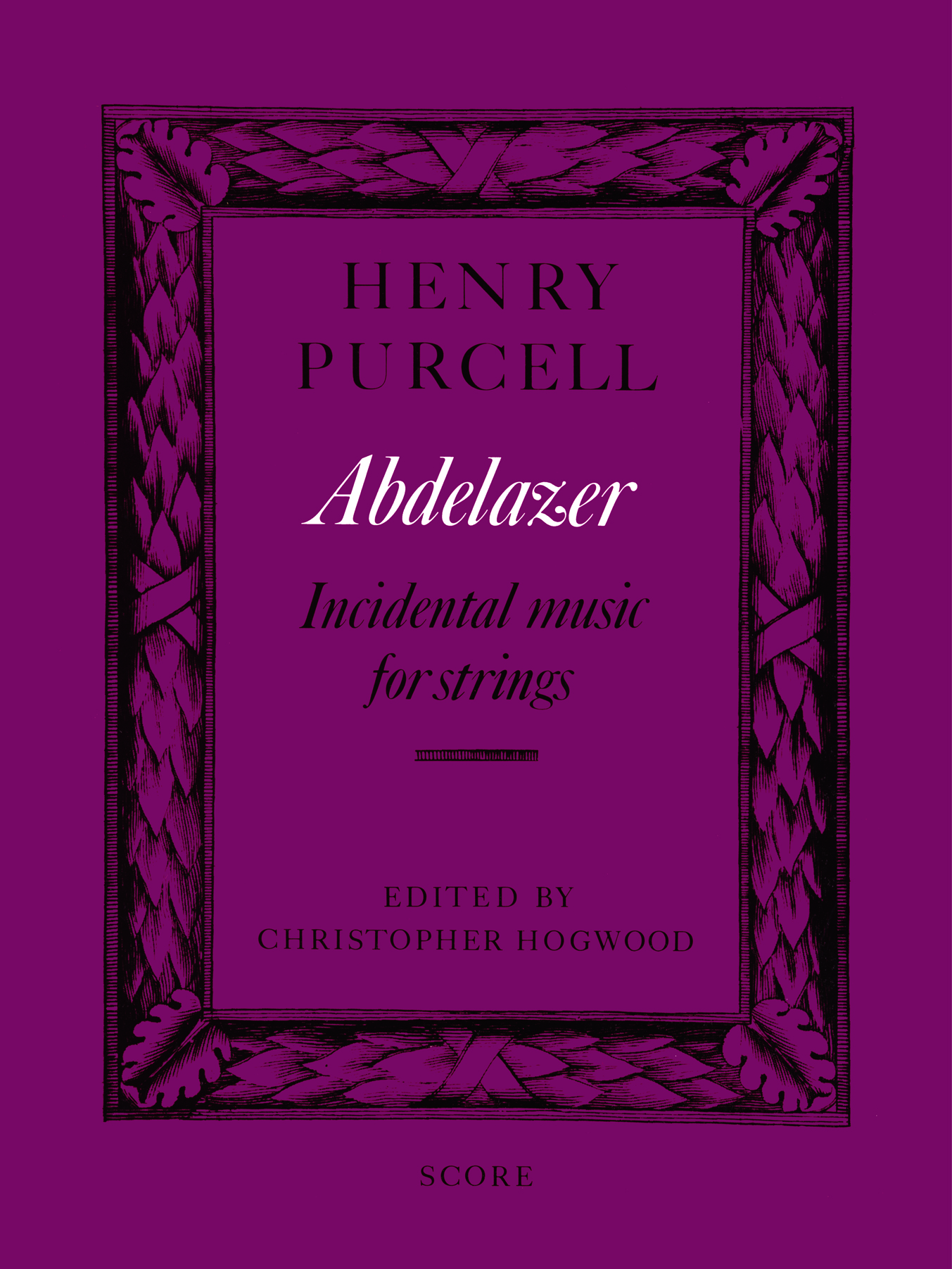 Henry Purcell: Abdelazer: String Ensemble: Score