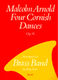 Malcolm Arnold: Four Cornish Dances: Brass Band: Score