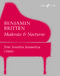 Benjamin Britten: Moderato And Nocturne: Piano: Instrumental Work