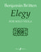 Benjamin Britten: Elegy For Solo Viola: Viola: Instrumental Work