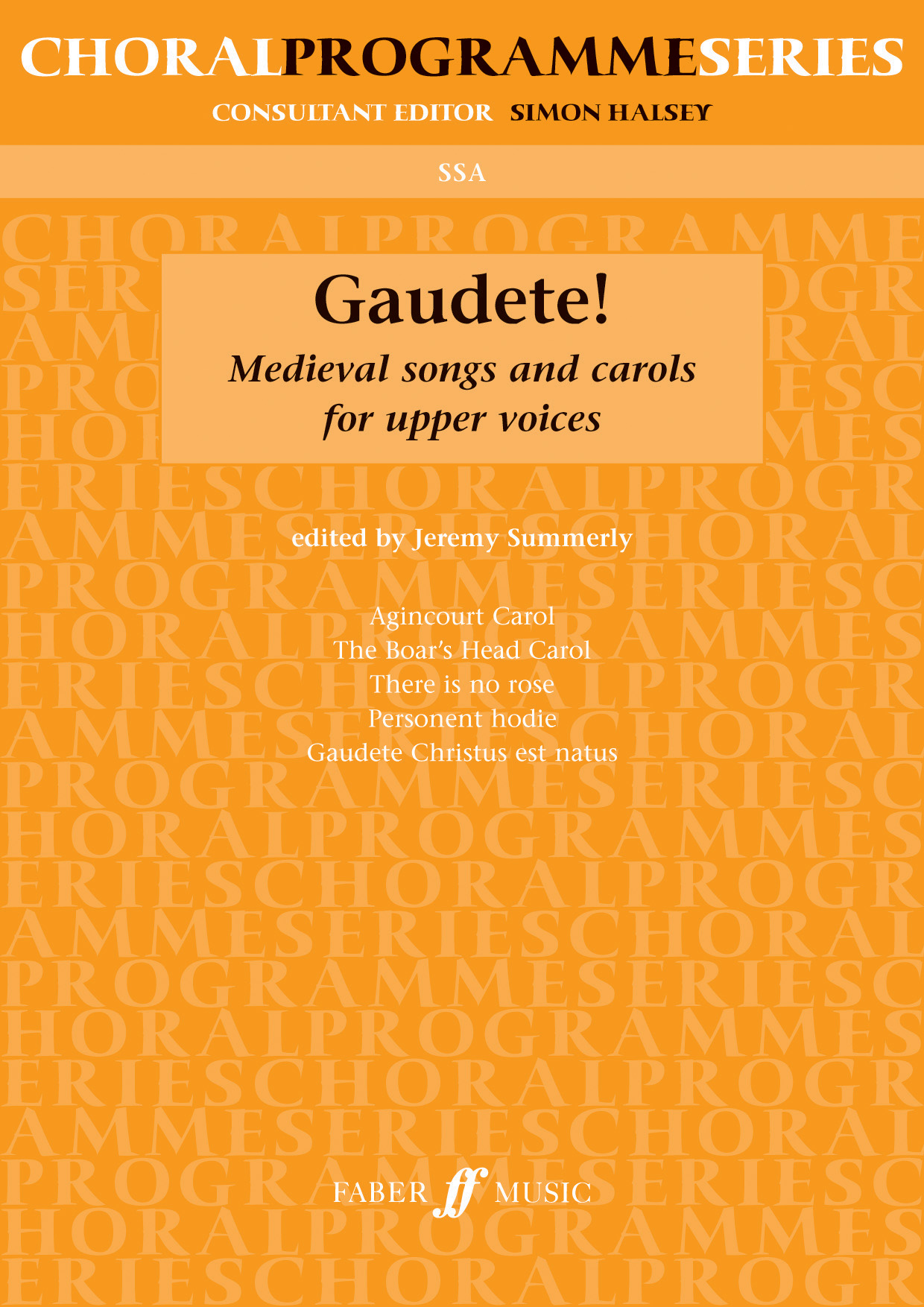 Summerly: Gaudete Medieval Songs: SSA: Vocal Score