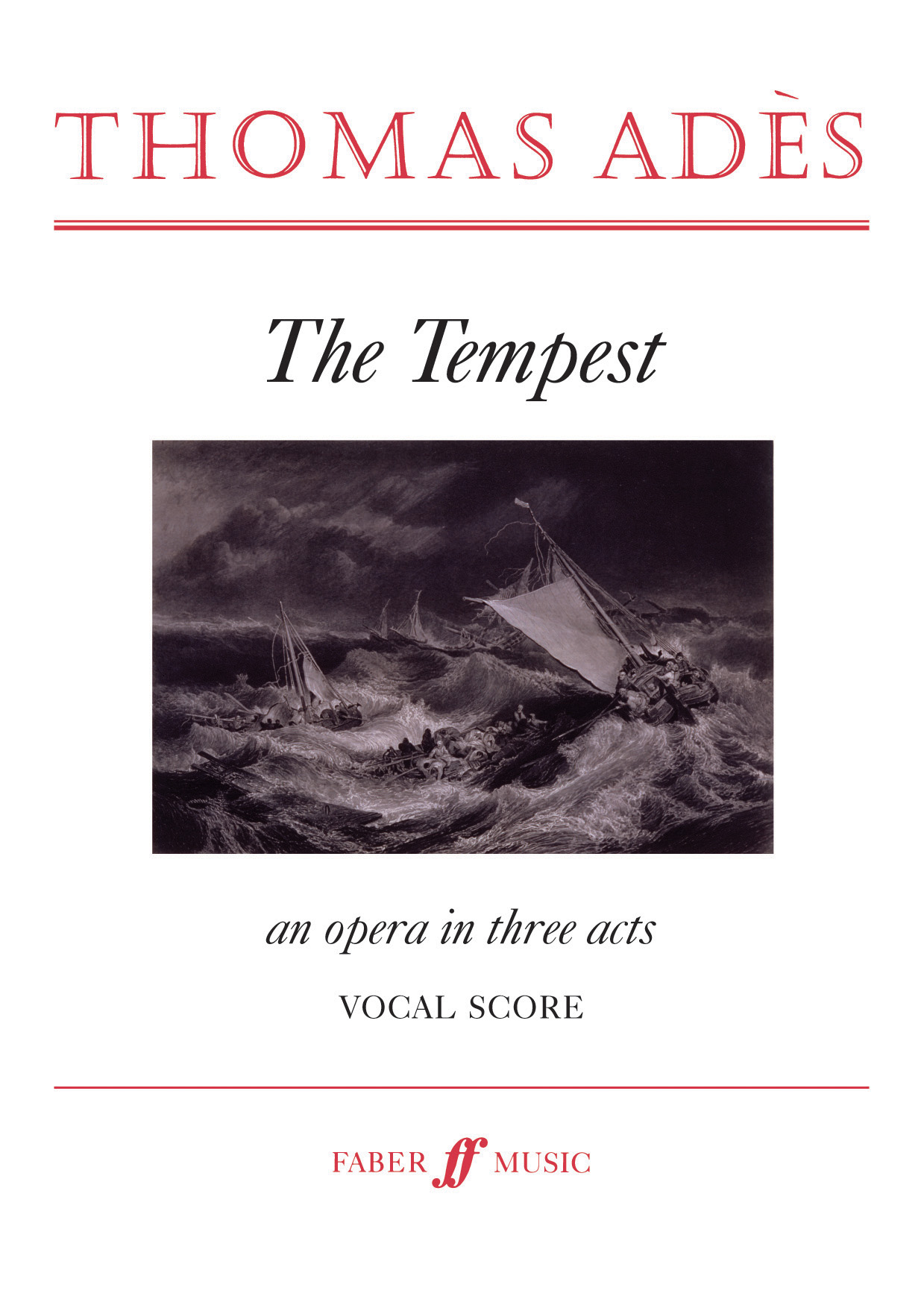 Thomas Ads: The Tempest: Opera: Vocal Score