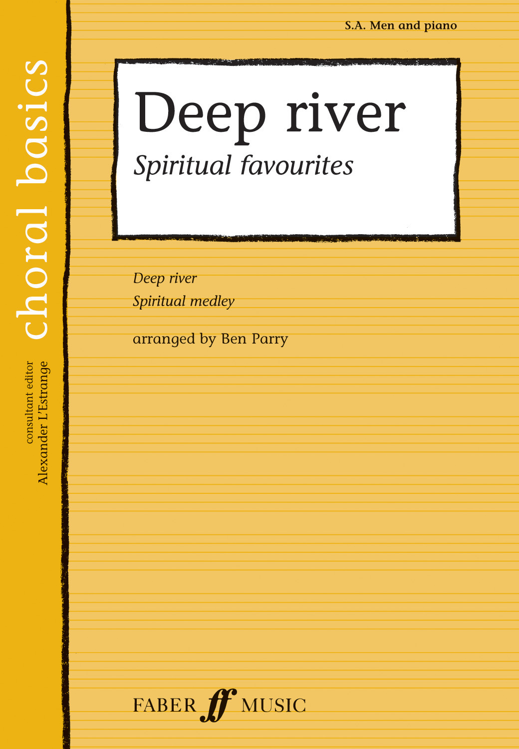 Deep River (Men)(Spiritual): 2-Part Choir: Vocal Score