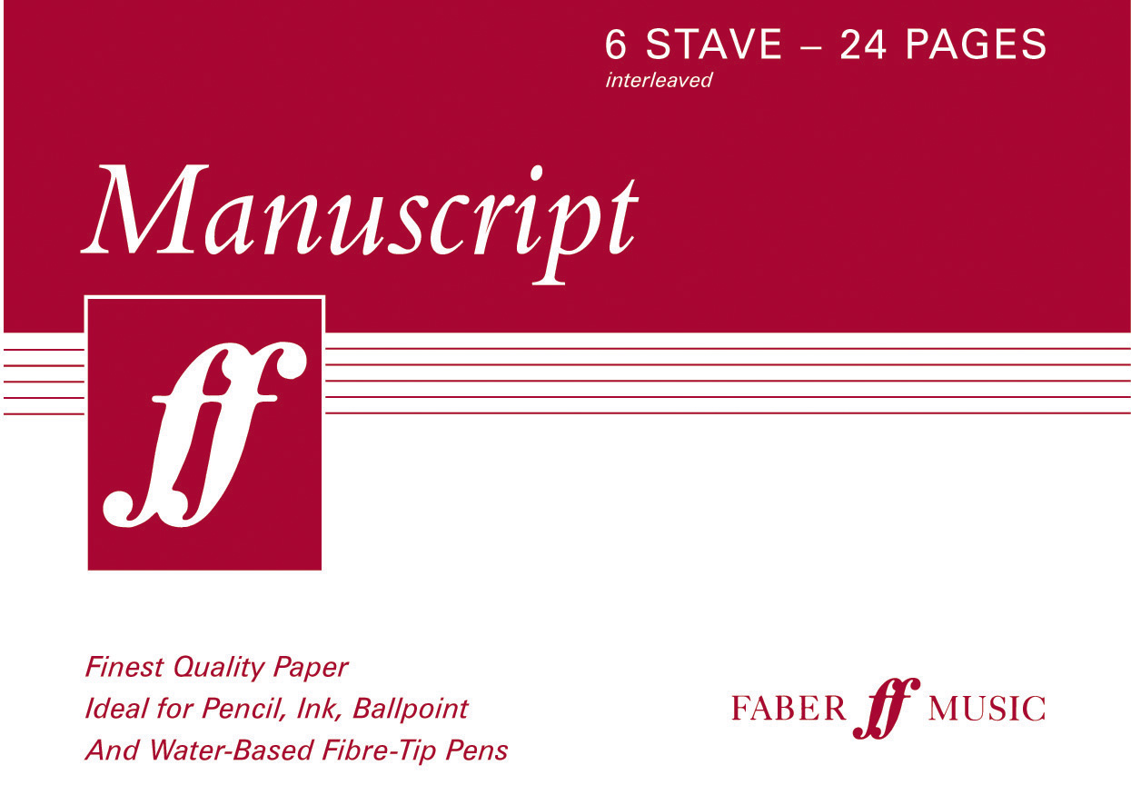 Manuscript A5 6-stave 24pp (interleaved): Manuscript