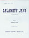 P. Webster S. Fain: Calamity Jane: Voice & Piano: Vocal Score