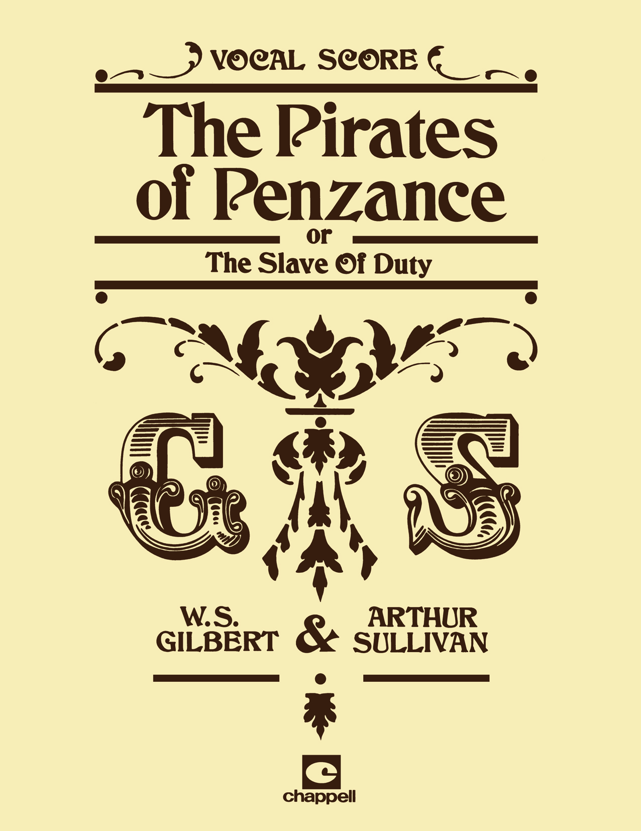 William Schwenck Gilbert Arthur Sullivan: The Pirates Of Penzance: Voice &