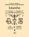William Schwenck Gilbert Arthur Sullivan: Iolanthe: Voice & Piano: Vocal Score