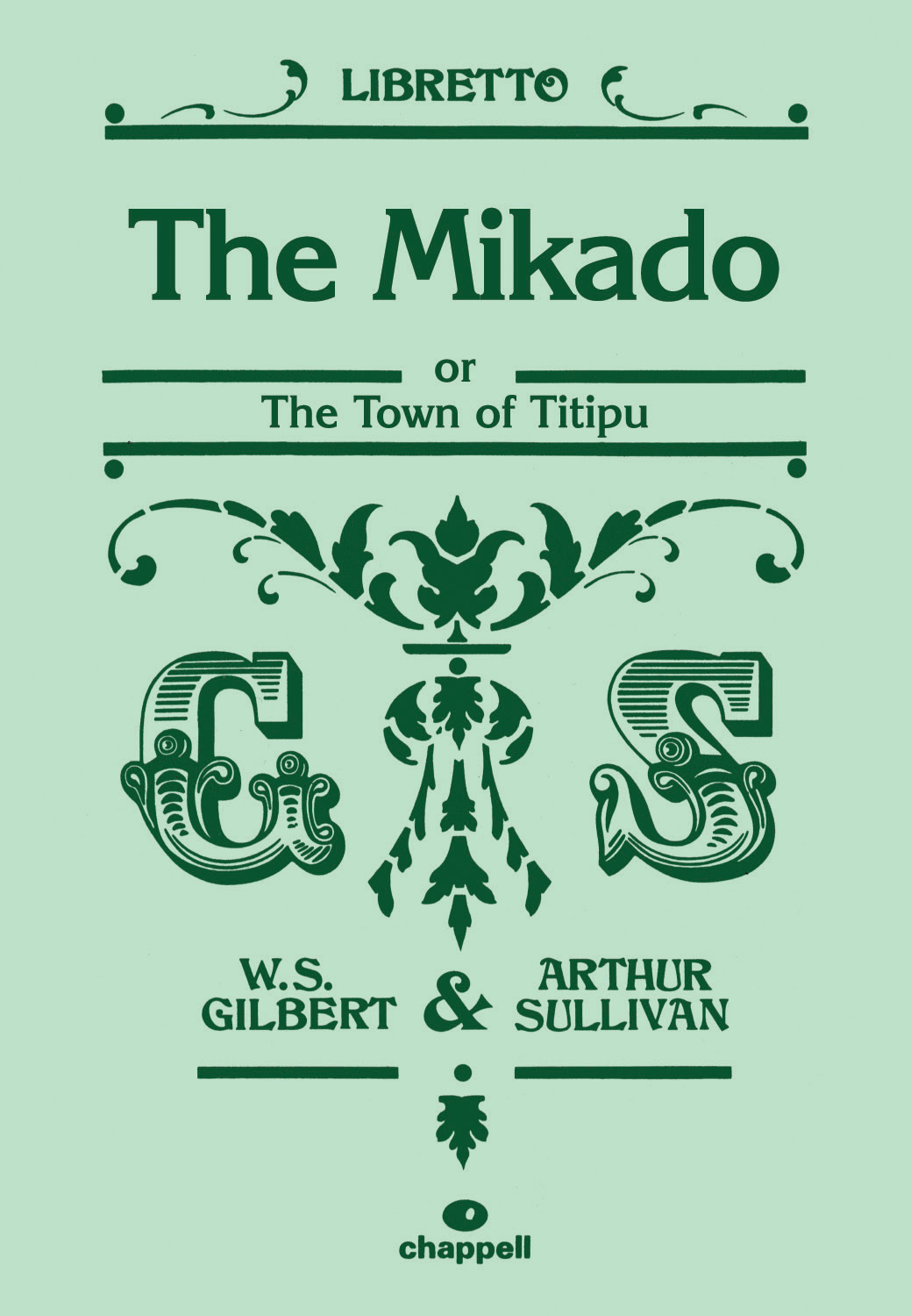 William Schwenck Gilbert Arthur Sullivan: The Mikado: Opera: Libretto