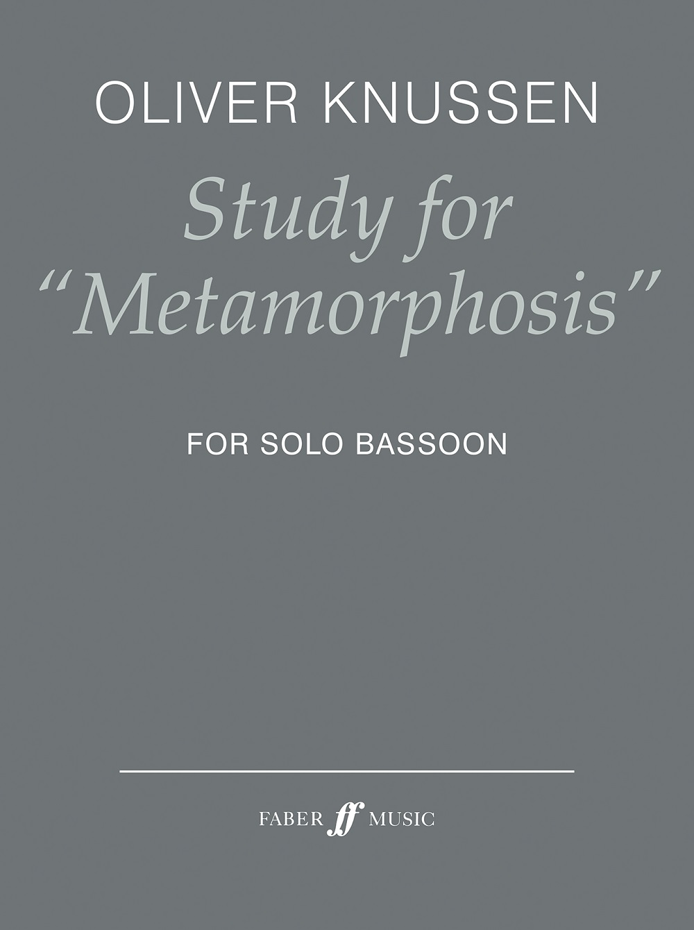 Oliver Knussen: Study for Metamorphosis: Bassoon: Instrumental Album