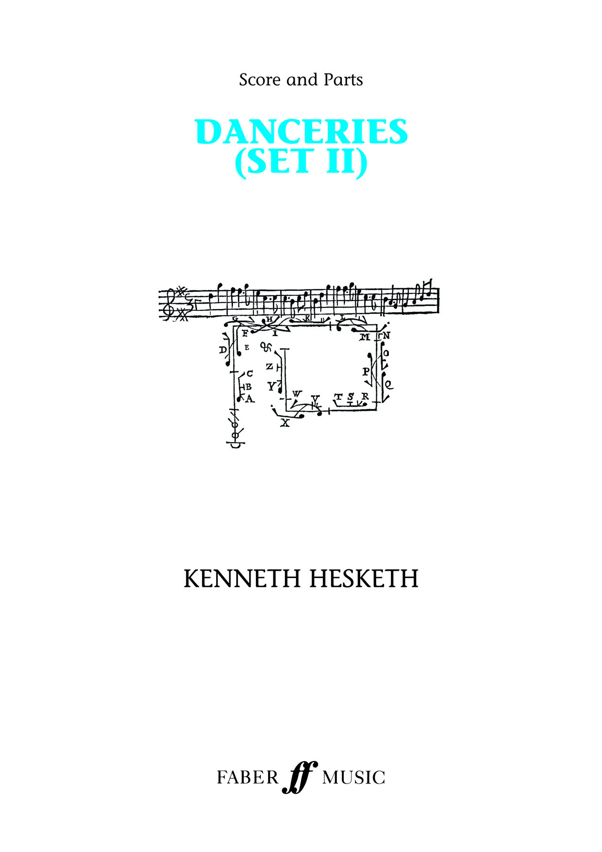 Kenneth Hesketh: Danceries. Set II: Brass Band: Score and Parts