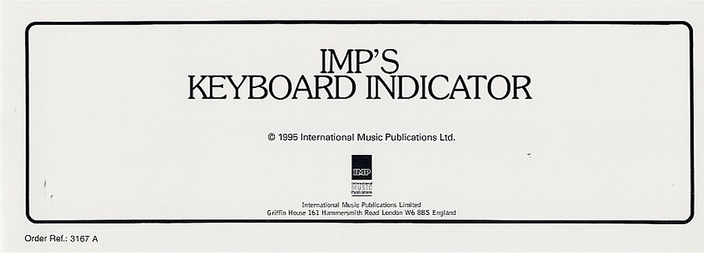 : IMP's Keyboard Indicator: Piano: Instrumental Reference