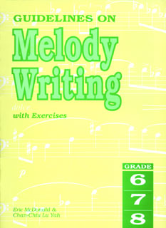 E. McDonald L. Chan-Chiu: Guidelines on melody writing: Reference